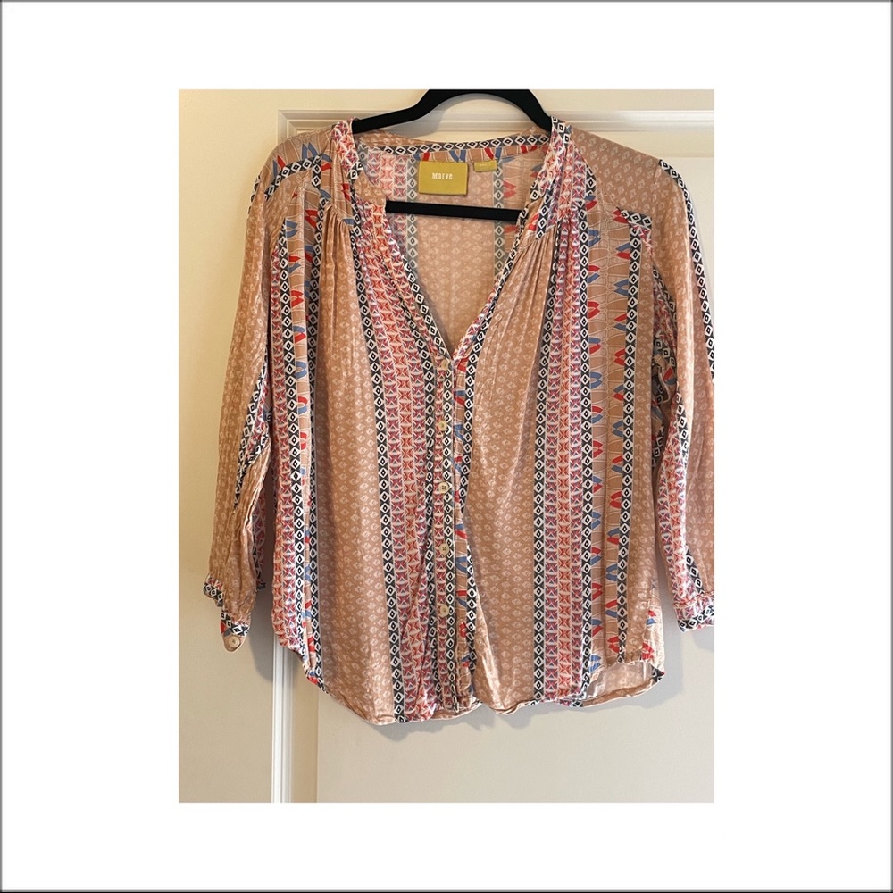 Maeve button-down top, size S